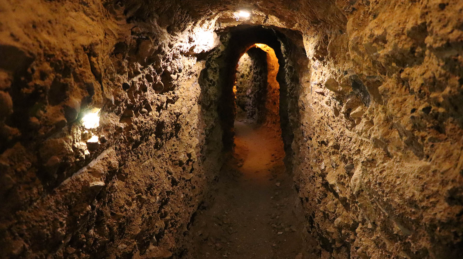 Inside the underground city of Kord-e Olya