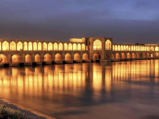 The Marvelous Khaju Bridge of Isfahan, Iran