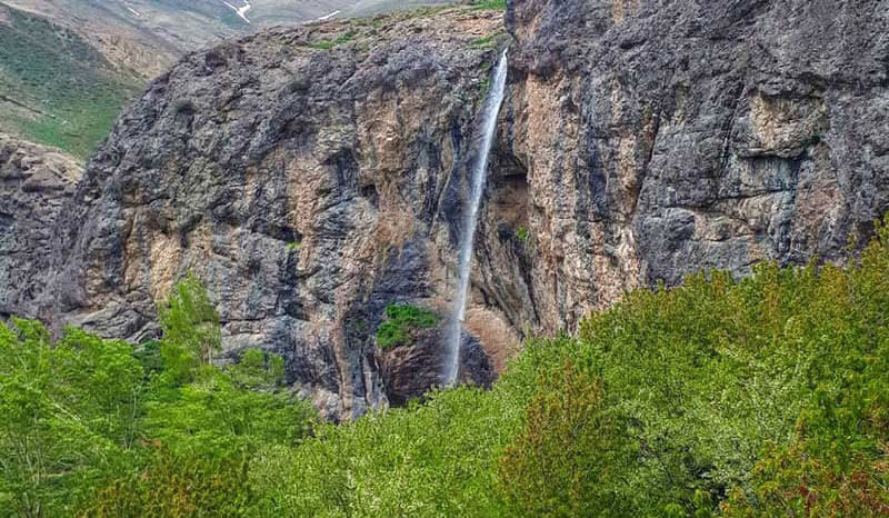 Sangan Waterfall in Iran